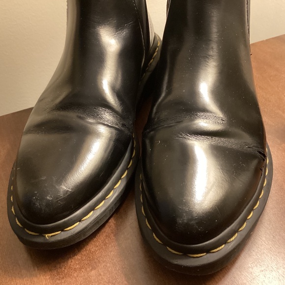 Dr. Martens Women's Black Leather Bianca Chelsea Short boots UK 5 / W 7 - Picture 7 of 7